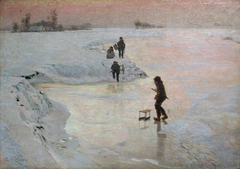 Skaters by Emile Claus