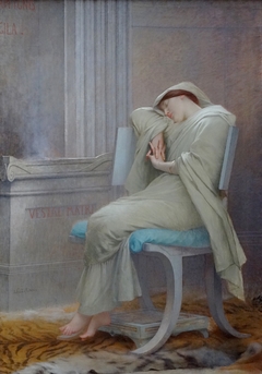 Sleeping Vestal by Jules Lefebvre