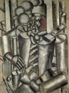 Soldier with a pipe by Fernand Léger