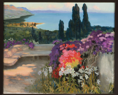 Southern landscape – Taormina by Kazimierz Stabrowski