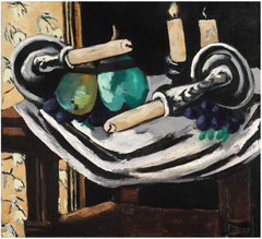 Still Life with Fallen Candles by Max Beckmann