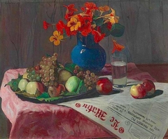 Still life with newspaper by Félix Vallotton