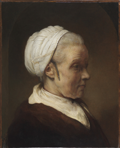 Study of a Woman in a White Cap by Rembrandt