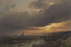 Sunset on the Coast of Maine near Port Clyde by Hermann Ottomar Herzog