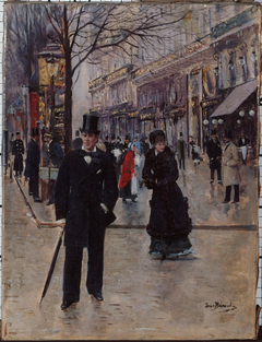 Sur le boulevard by Jean Béraud