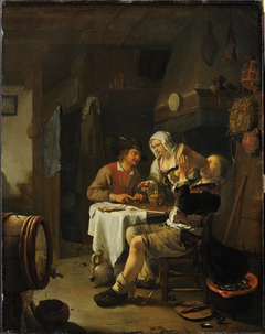 Tavern scene by Frans van Mieris the Elder