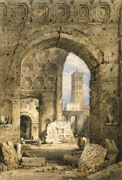 Temple of Peace, Roman Forum by Samuel Prout