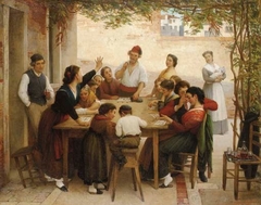 The bingo game by Eugene de Blaas