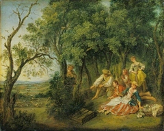 The Bird Catchers by Nicolas Lancret