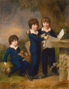 The Children of Martin Anton Heckscher: Johann Gustav Wilhelm Moritz (1797–1865), Carl Martin Adolph (1796–1850), and Leopold (born 1792) by Johann Heinrich Wilhelm Tischbein