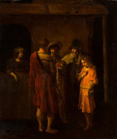 The Departure of Benjamin by Abraham van Dijck