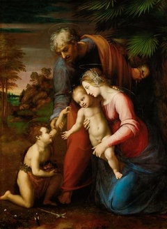 The Holy Family with Saint John the Baptist by Raphael