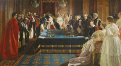 The Investiture of Napoleon III with the Order of the Garter, 18 April 1855 by Edward Matthew Ward