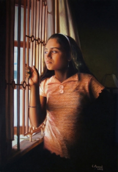 Lonesome Girl by the Window by Anand PKC