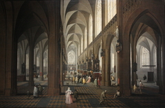 The nave of Antwerp Cathedral by Pieter Neefs II