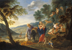 The Rest on the Flight into Egypt by Filippo Lauri