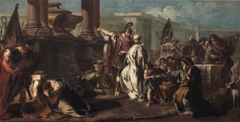 The Sacrifice of Polyxena at the Tomb of Achilles by Giambattista Pittoni