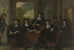 The Superintendents of the Collegium Medicum in Amsterdam, 1683 by Adriaen Backer