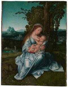 The Virgin and Child in a Landscape by Anonymous