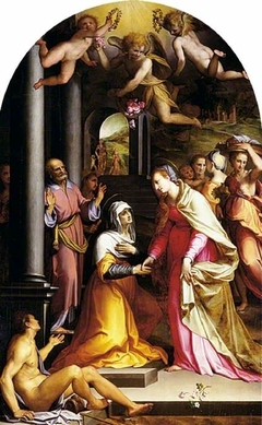 The Visitation by Maso da San Friano