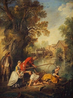 The Watering Party (L'eau) by Nicolas Lancret