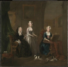 Three Ladies in a Grand Interior (‘The Broken Fan’), possibly Catherine Darnley, Duchess of Buckingham with Two Ladies by William Hogarth