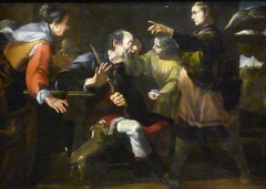 Tobie restoring the sight to his father by Gioacchino Assereto