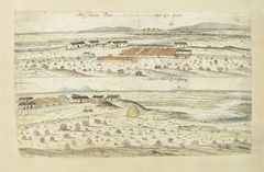 Twee gezichten op de boerderij Bergrivier van Martin Melck by Unknown Artist