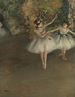 Two Dancers on a Stage by Edgar Degas