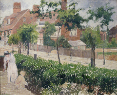 Bath Road, London, (sketch) by Camille Pissarro