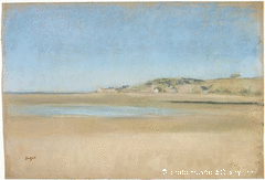 Maisons au bord de la mer by Edgar Degas