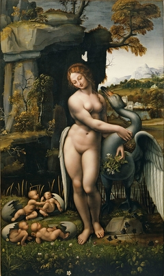 Leda and the Swan by Francesco Melzi