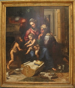 Madonna of the cat by Giulio Romano