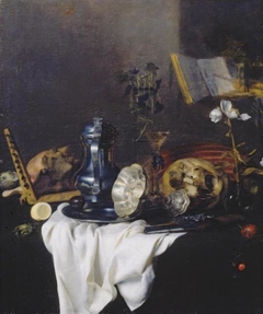 Vanitas Still Life by Petrus Willebeeck