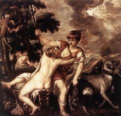 Venus and Adonis by Titian