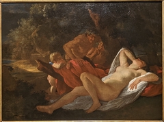 Vénus épiée par deux satyres by Nicolas Poussin