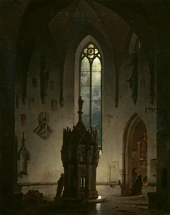 Verfallene Kapelle by Hermann Dyck