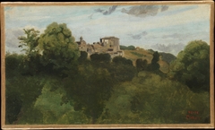 View of Genzano by Jean-Baptiste-Camille Corot