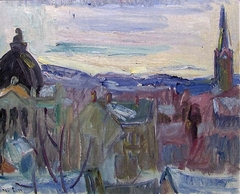 View of Lillehammer by Thorvald Erichsen