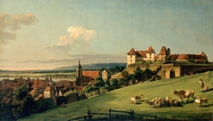 View of Pirna from the Sonnenstein Castle by Bernardo Bellotto