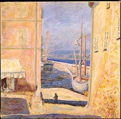 View of The Old Port, Saint-Tropez by Pierre Bonnard