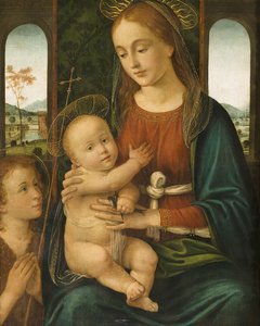 Virgin and Child with Saint John the Baptist by Biagio d'Antonio