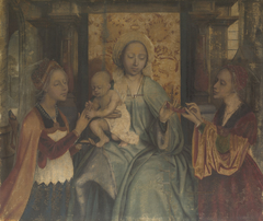 Virgin and Child with Saints Barbara and Catherine by Quentin Matsys