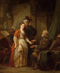 Visit to a Palmist by Jean-Baptiste Le Prince