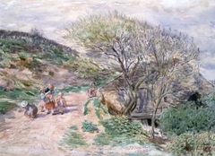 William McTaggart - Caernazrie Mill, Springtime (Batty's Den) - ABDAG004471 by William McTaggart