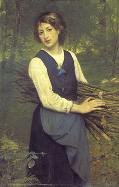 Woman with Faggots by François-Alfred Delobbe