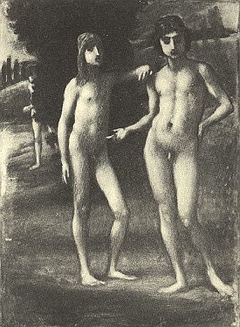 Youths in a Landscape ("Two Youths") by Hans von Marées