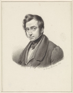 Zelfportret van Louis Henry de Fontenay by Louis Henri de Fontenay