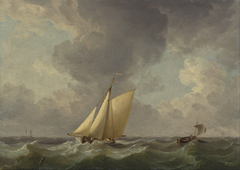 A Cutter in a Strong Breeze by Charles Brooking