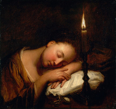 A girl sleeping by Anonymous